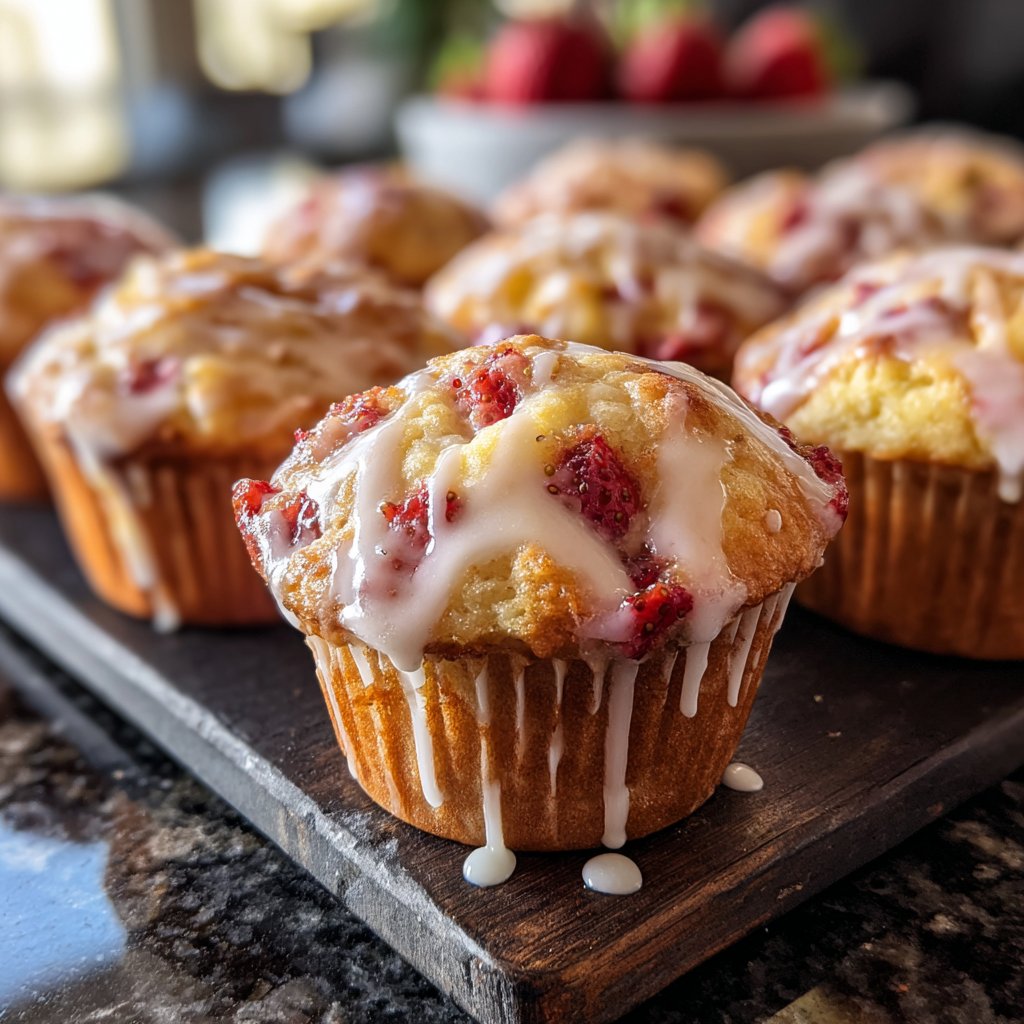 Fresh Strawberry Muffins