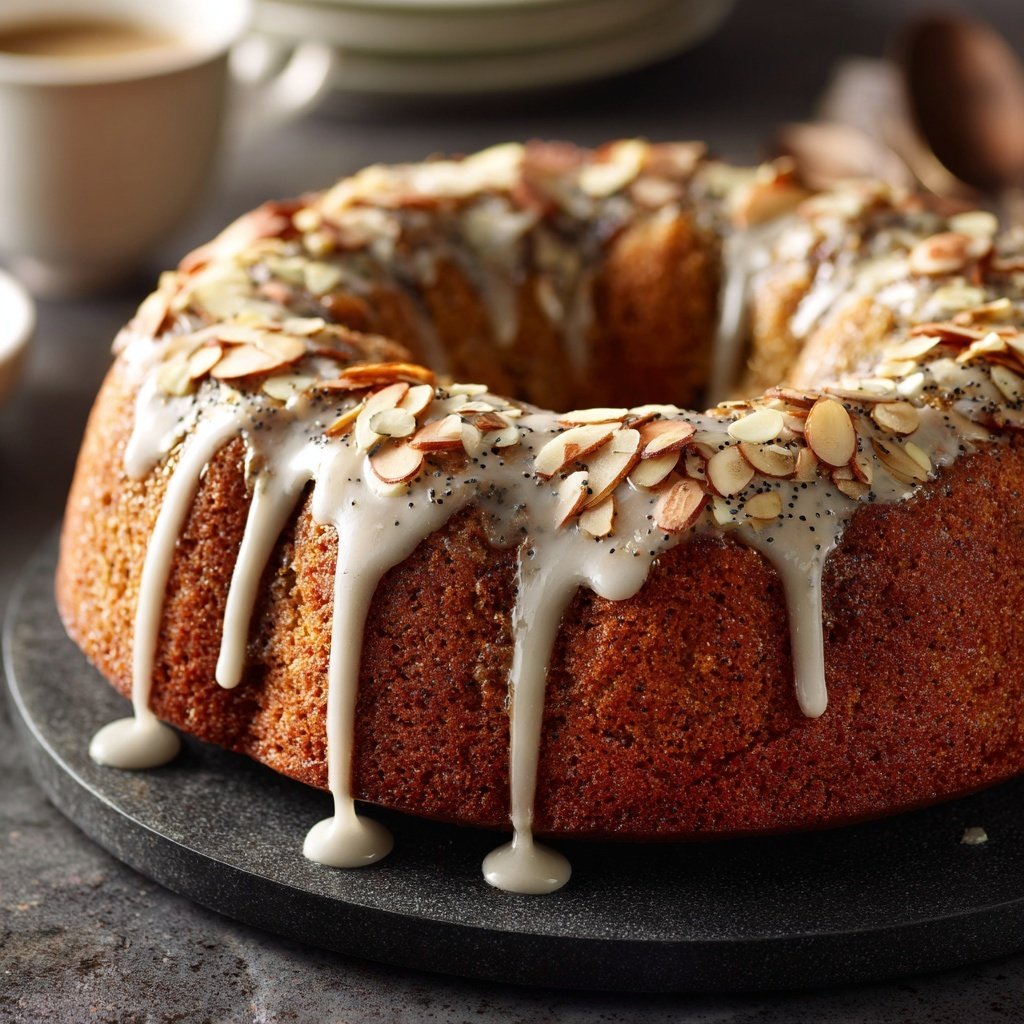 Almond Poppy Seed Coffee Cake