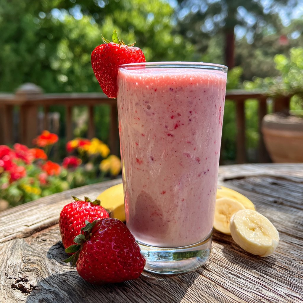 Strawberry Banana Protein Smoothie