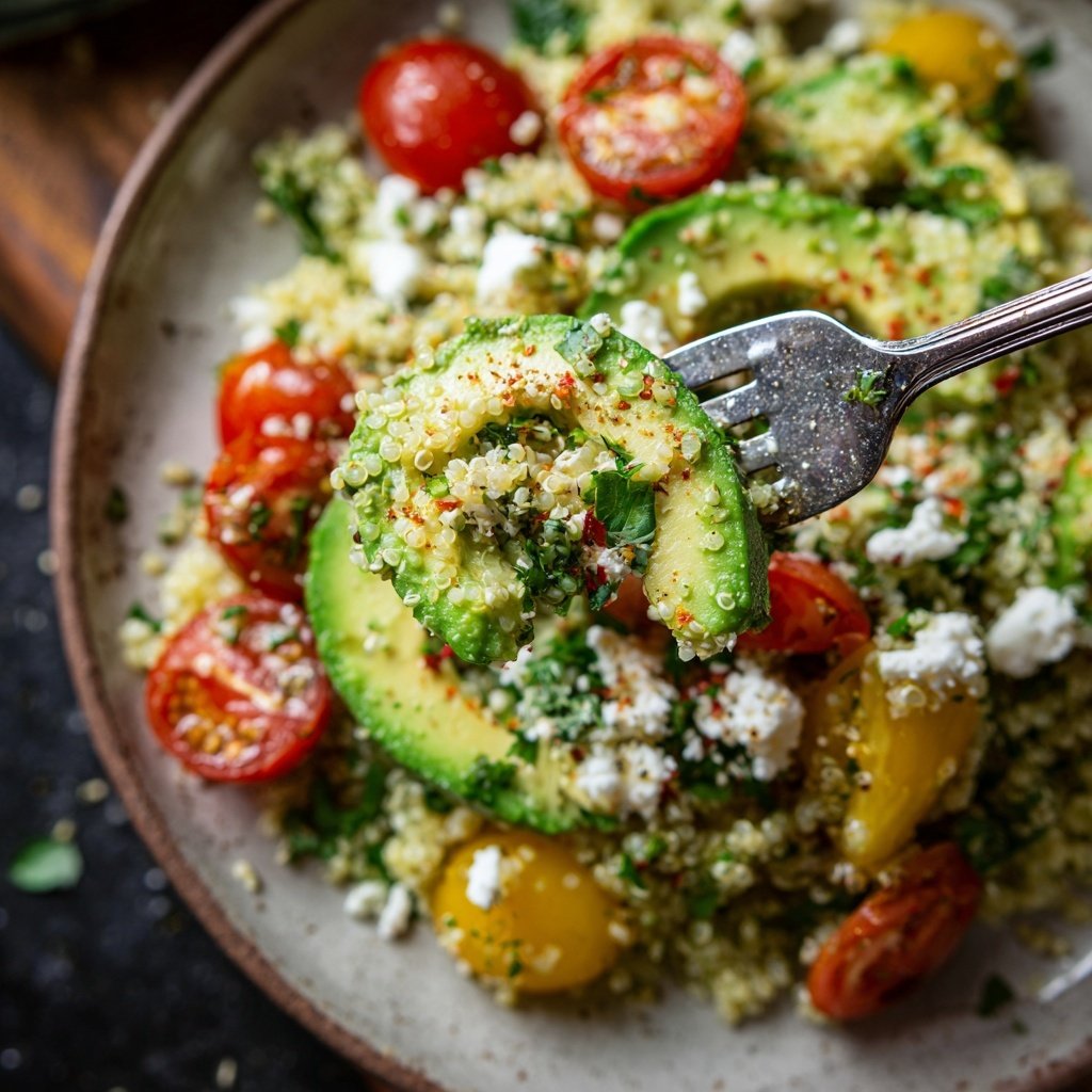 Healthy Avocado Quinoa Salad