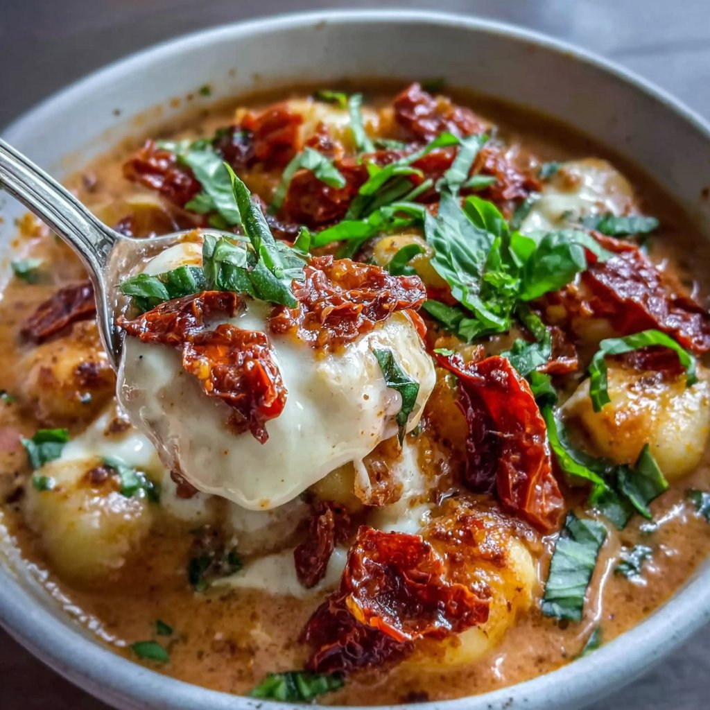 Dairy Free Sun Dried Tomato Gnocchi Soup