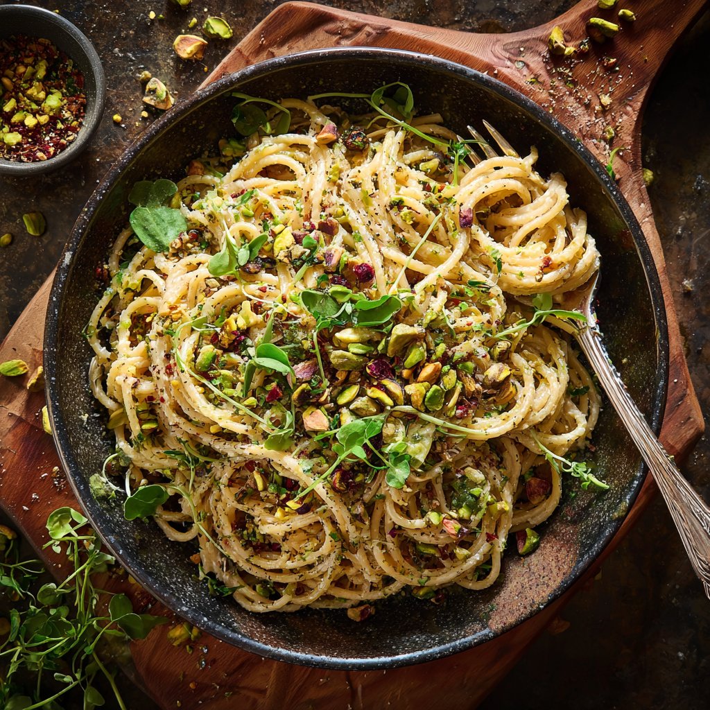 Pistachio & Herb Spring Pasta